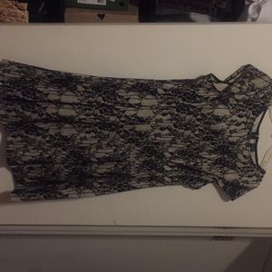 Black and Tan lace dress